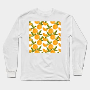 orange pattern Long Sleeve T-Shirt